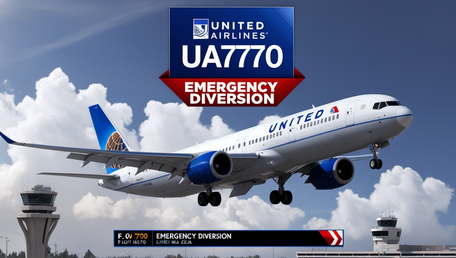 United Airlines Flight UA770 emergency diversion status